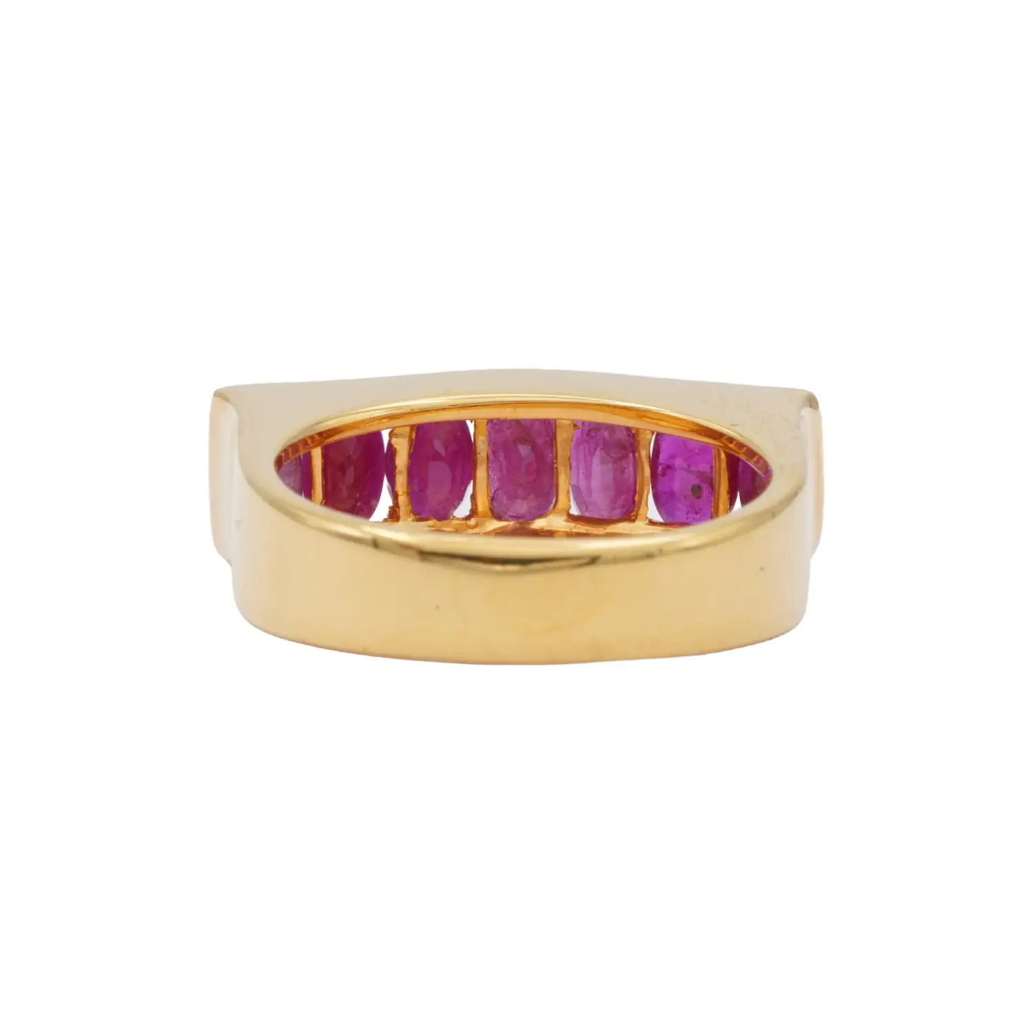 แหวนเงิน925 ชุบทอง24K ประดับทับทิม - Image 4