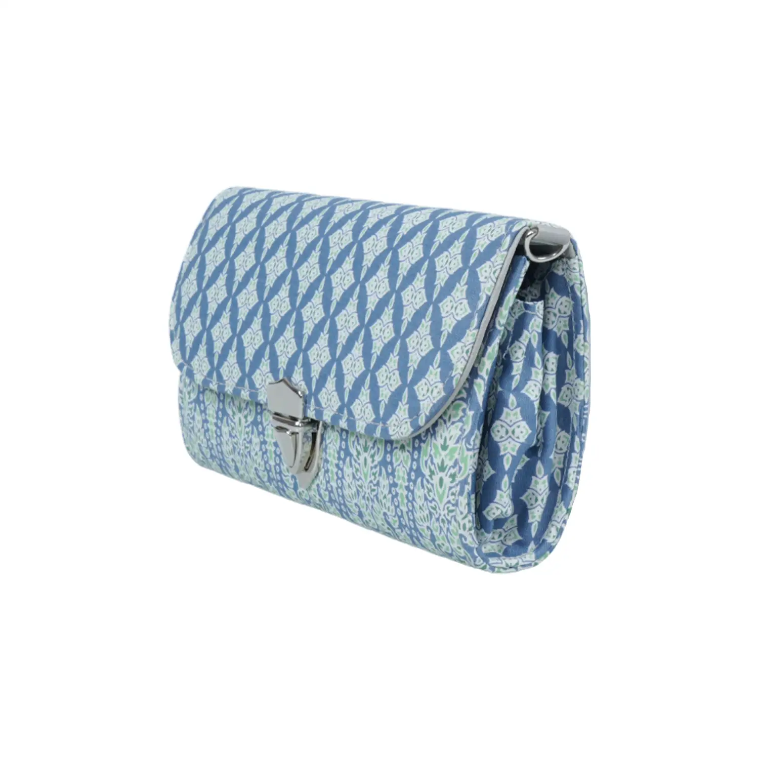 กระเป๋าสะพายแบบ Cross Body ผ้าปาเต๊ะลายไทย (ใช้งานได้ 2 แบบ) - Image 3
