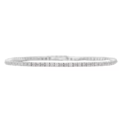 สร้อยข้อมือเงิน925 ประดับเพชร ดีไซน์ Tennis  Bracelet 