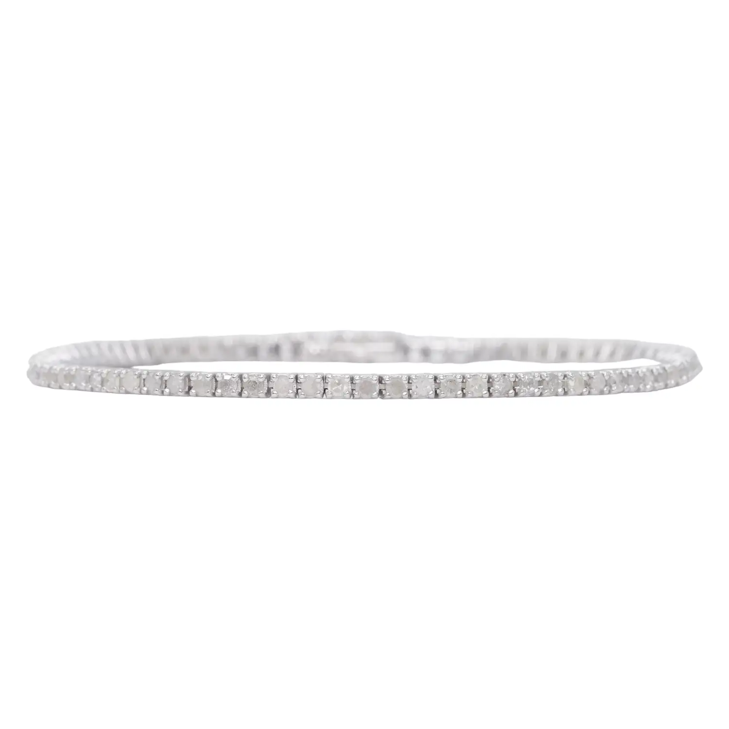 สร้อยข้อมือเงิน925 ประดับเพชร ดีไซน์ Tennis Bracelet