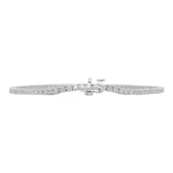 สร้อยข้อมือเงิน925 ประดับเพชร ดีไซน์ Tennis Bracelet - Image 3
