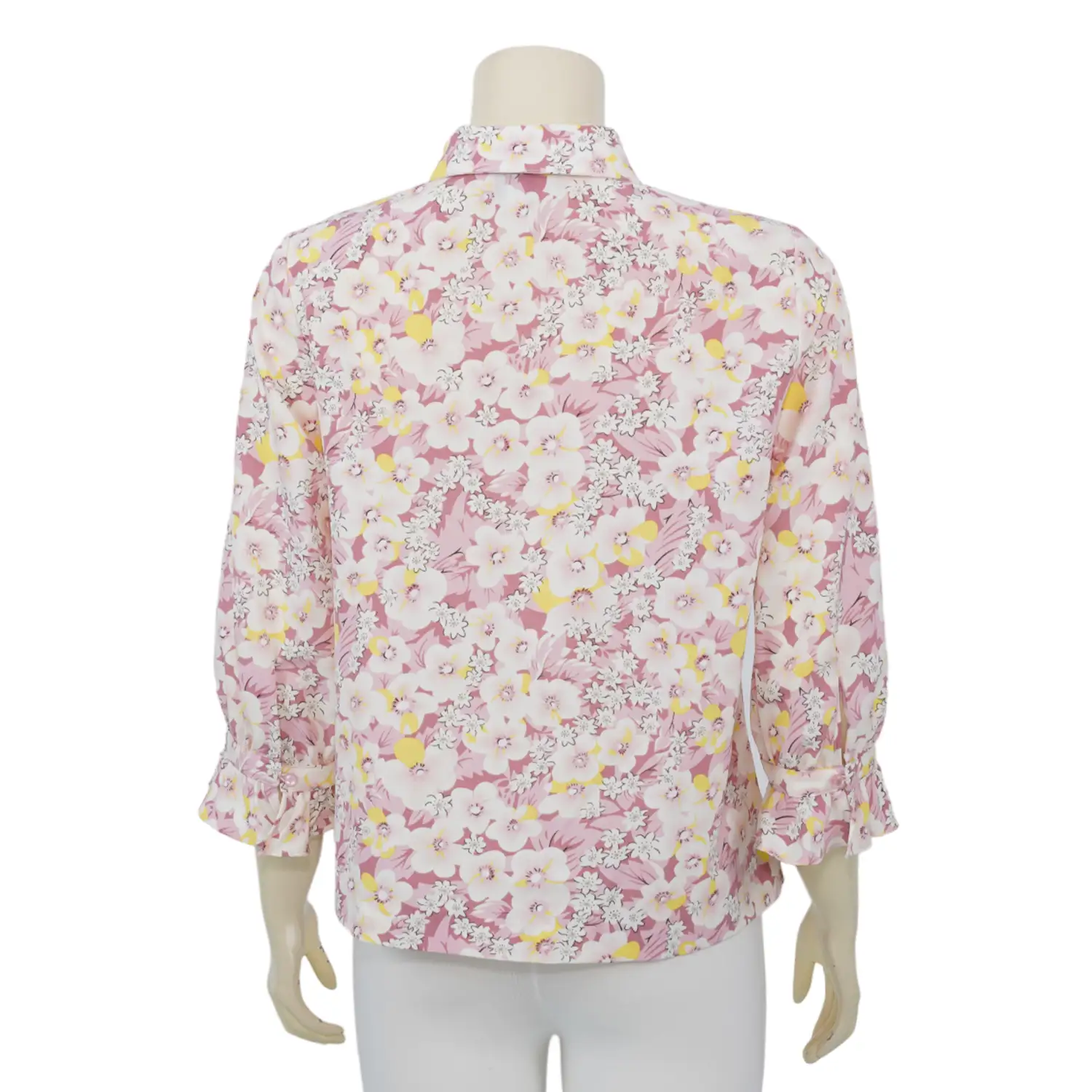 เซตเสื้อเชิ้ตสตรี แขนพองยาว 5 ส่วน สีเขียวและสีชมพู รวม 2 ตัว (สงวนสิทธิ์ในการเลือก) - Image 5