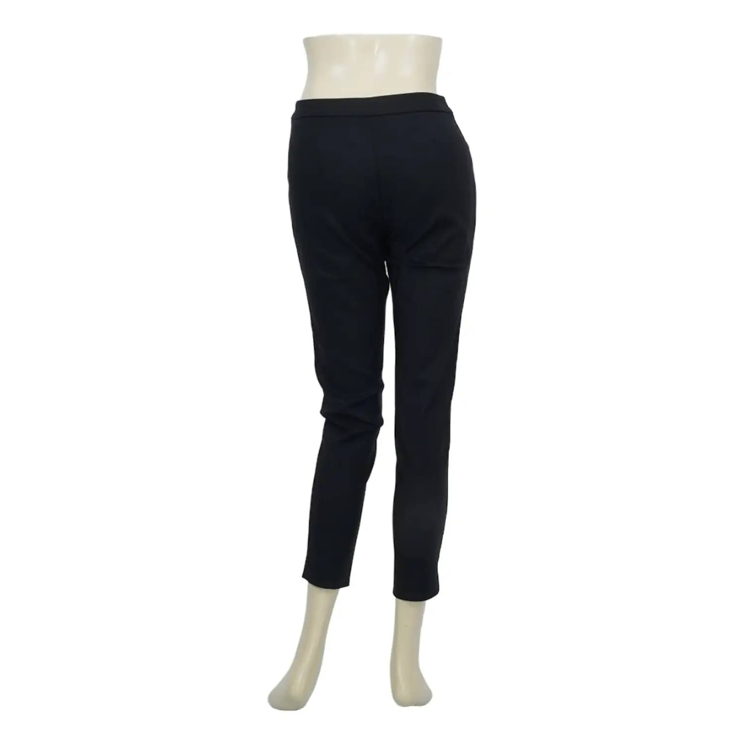 กางเกงทรง Slim ขายาว 7 ส่วน ผ้าสีพื้น - Image 3