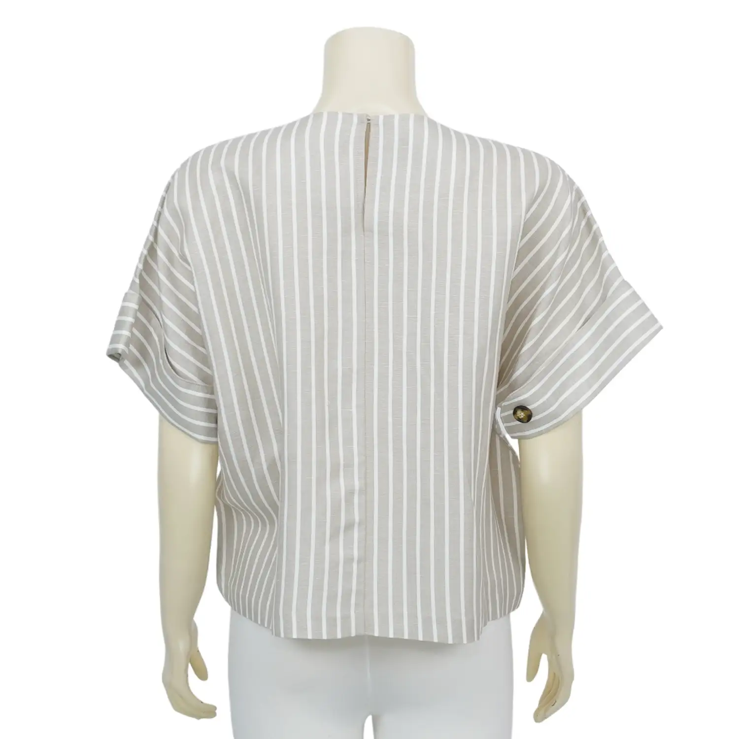 เสื้อสตรีคอกลมแขนสั้น ลาย MIX STRIPE - Image 5