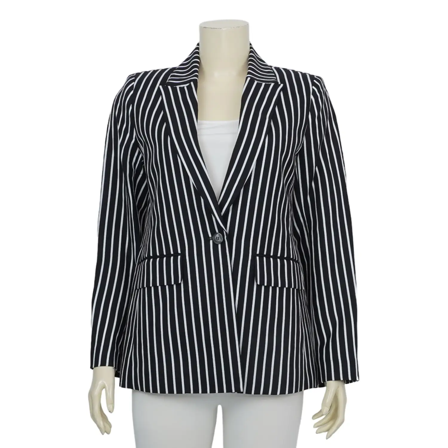 เบลเซอร์ Peaked Lapel ลายทาง - Image 2
