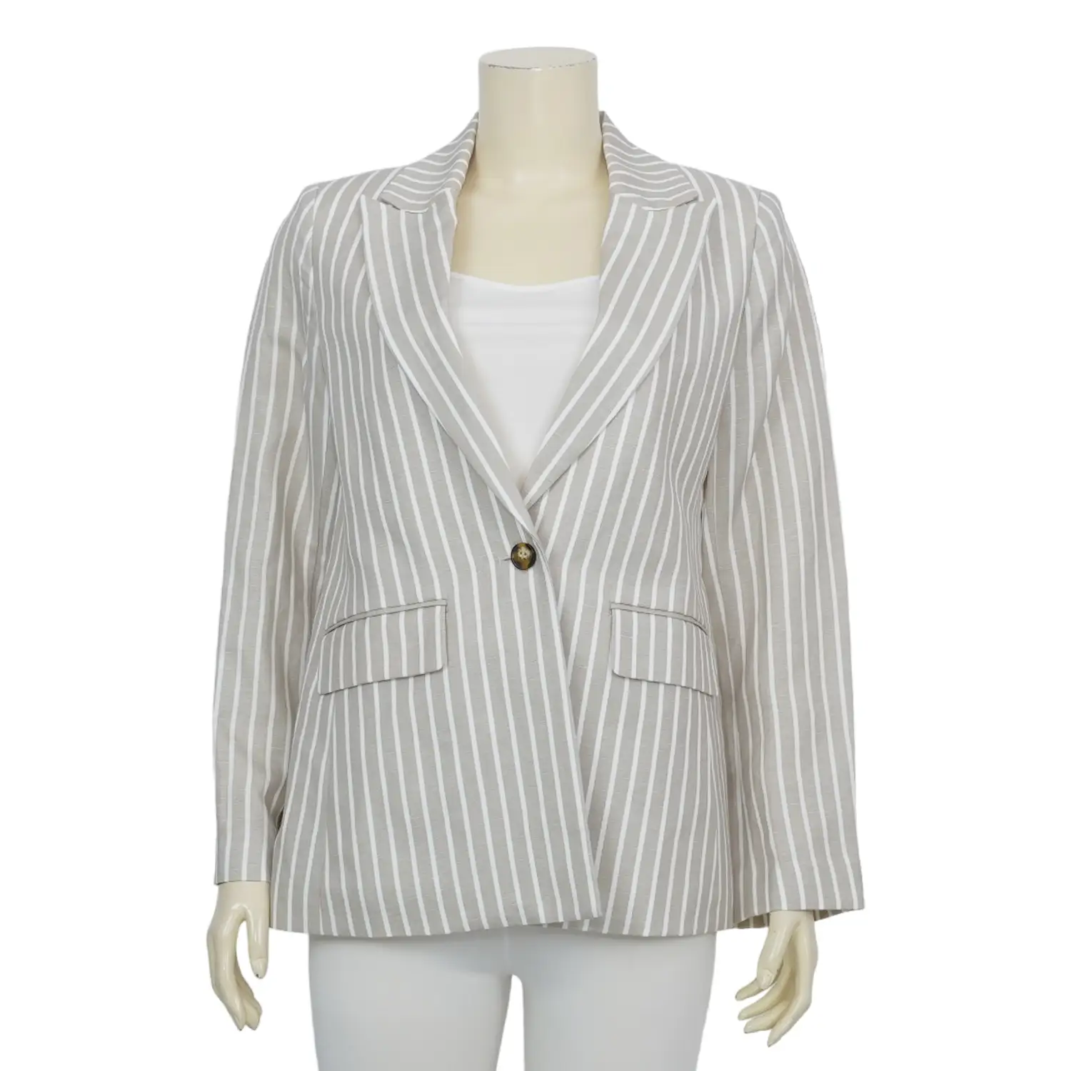 เบลเซอร์ Peaked Lapel ลายทาง - Image 3