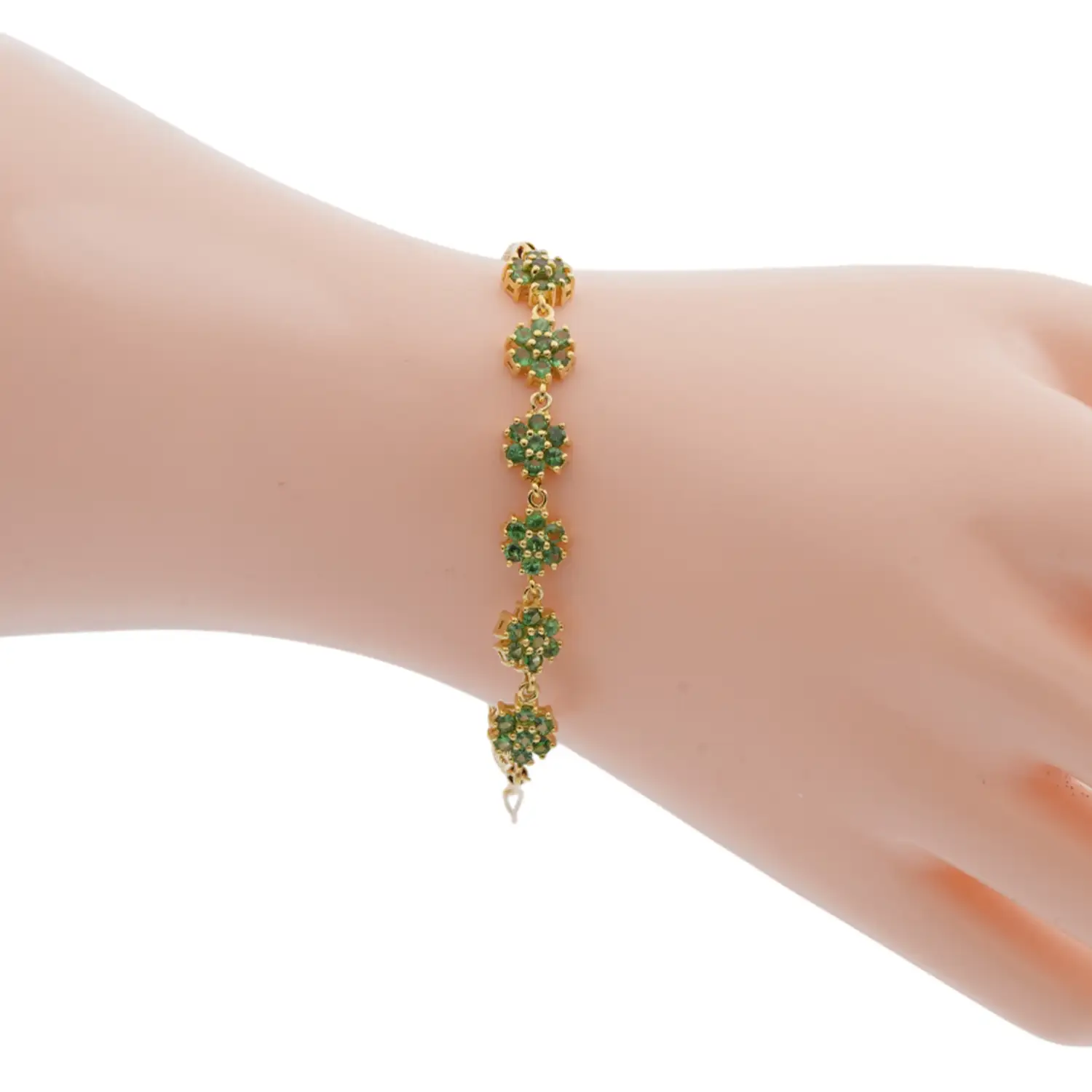 สร้อยข้อมือเงิน925 ชุบทอง18K ประดับซาวอไรต์ - Image 2