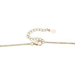 สร้อยคอเงิน925 ชุบทอง18K พร้อมส่วนตกแต่ง ประดับมุกน้ำจืดและทับทิม - Image 3