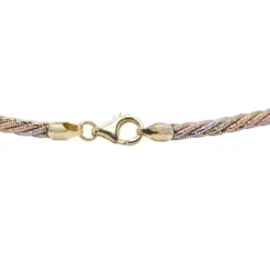 สร้อยข้อมือเงิน925 ชุบทอง18K ดีไซน์สามกษัตริย์ ลายเกลียว - Image 3