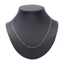 สร้อยคอทอง18K และทองขาว18K ลายปล้องเจียเหลี่ยมเพชร
