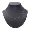 สร้อยคอทอง18K และทองขาว18K ลายข้อสลับห่วง