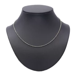 สร้อยคอทอง18K และทองขาว18K ลายข้อสลับห่วง