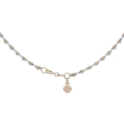 สร้อยคอทอง18K และทองขาว18K ลายข้อสลับห่วง - Image 3
