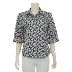 เสื้อเชิ้ต แขน 3 ส่วน ลายมินิ ฟลาวเวอร์