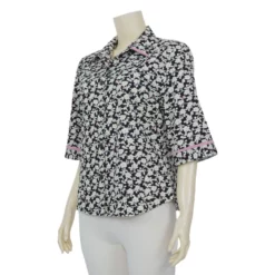 เสื้อเชิ้ต แขน 3 ส่วน ลายมินิ ฟลาวเวอร์ - Image 2