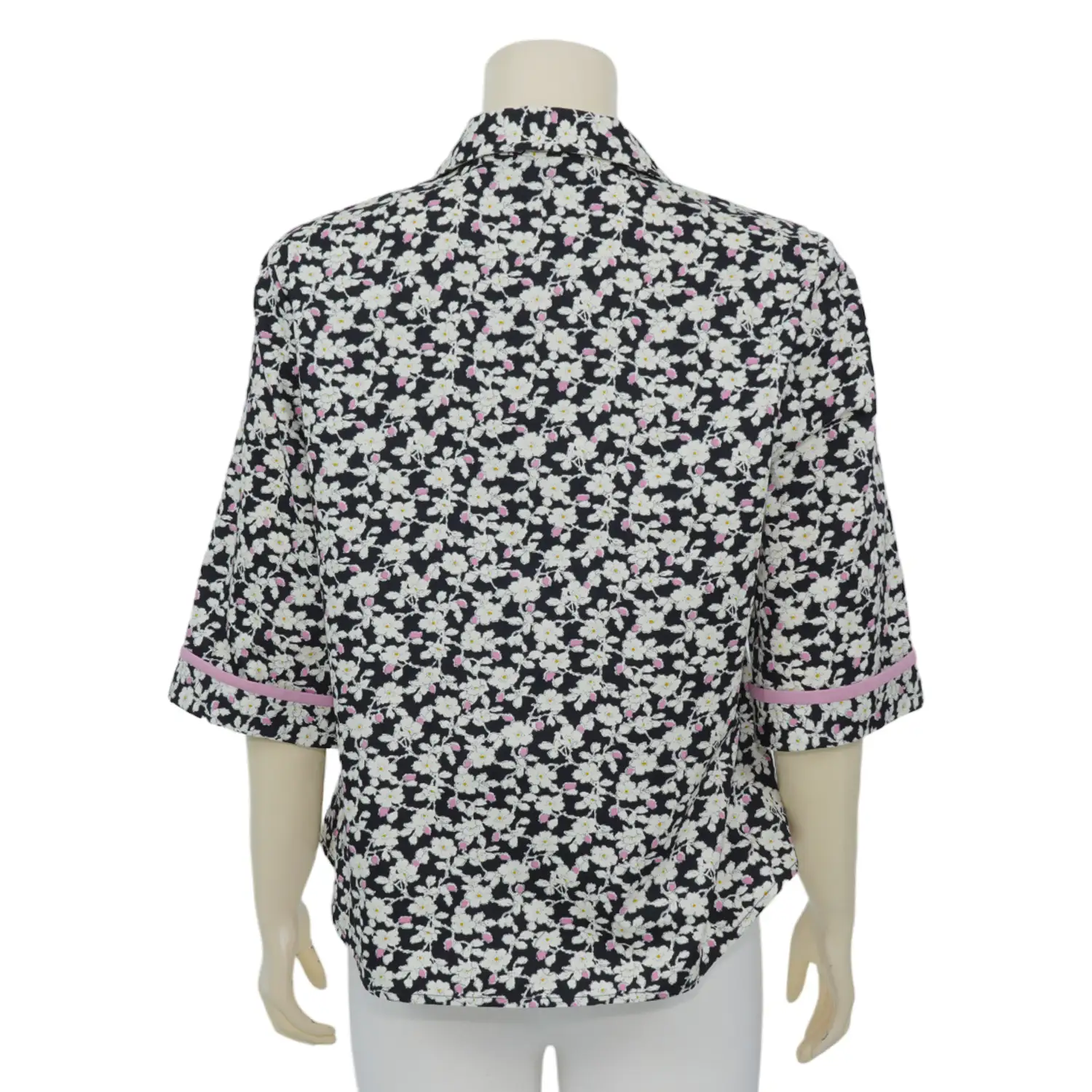 เสื้อเชิ้ต แขน 3 ส่วน ลายมินิ ฟลาวเวอร์ - Image 3