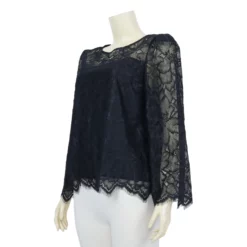 เสื้อคอกลม แขนยาว ผ้าลูกไม้ - Image 2