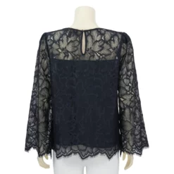 เสื้อคอกลม แขนยาว ผ้าลูกไม้ - Image 3