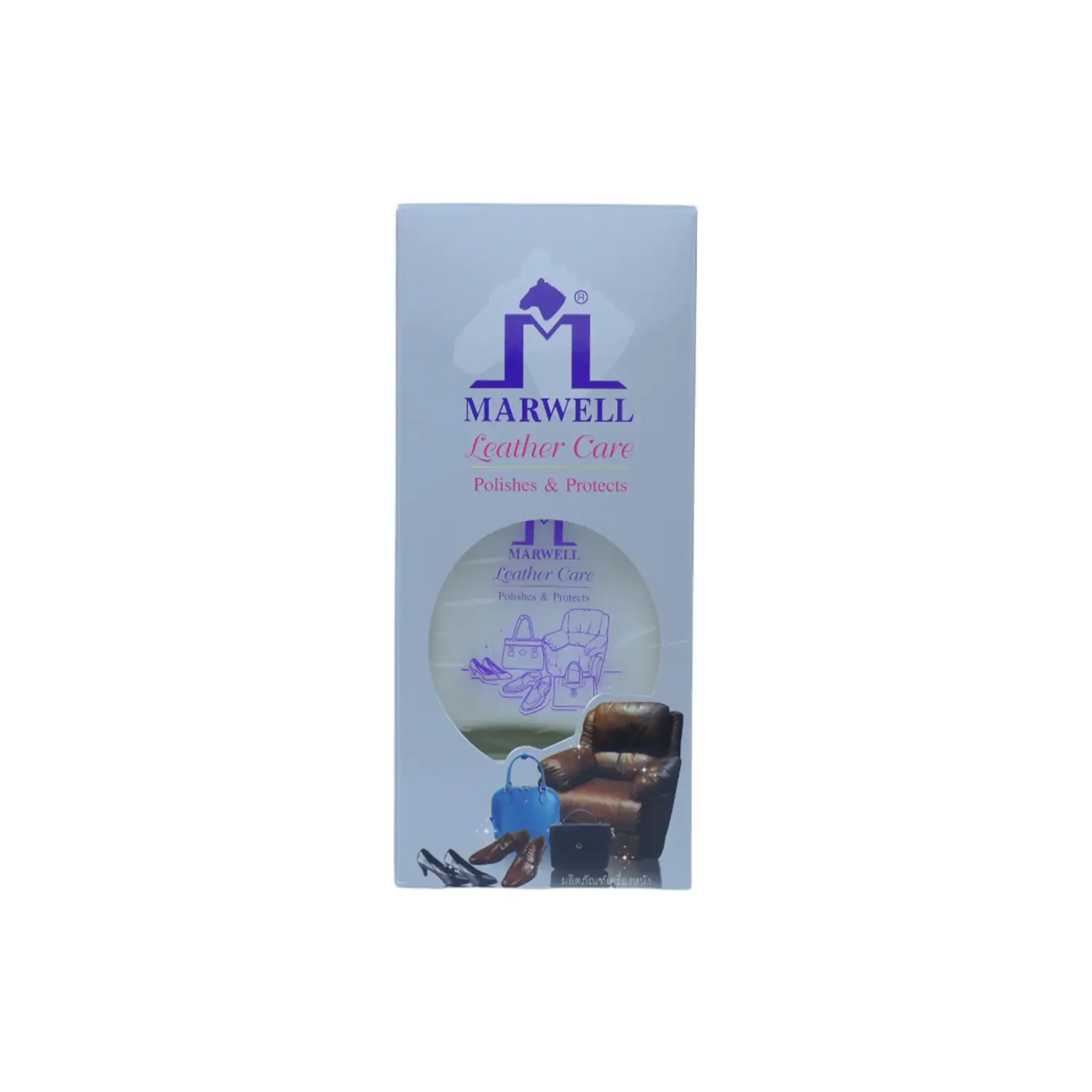 เซตผลิตภัณฑ์ทำความสะอาด และดูแลรักษาเครื่องหนัง (Marwell Leather Care) 80 มล. 3 ขวด - Image 3