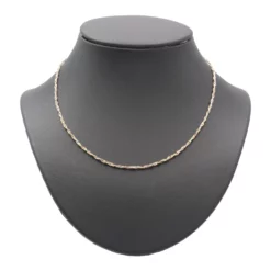 สร้อยคอทอง18K 3 สี ดีไซน์เกลียว