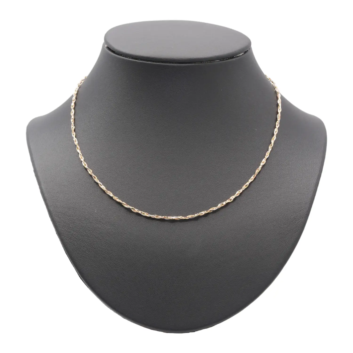 สร้อยคอทอง18K 3 สี ดีไซน์เกลียว