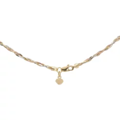สร้อยคอทอง18K 3 สี ดีไซน์เกลียว - Image 3