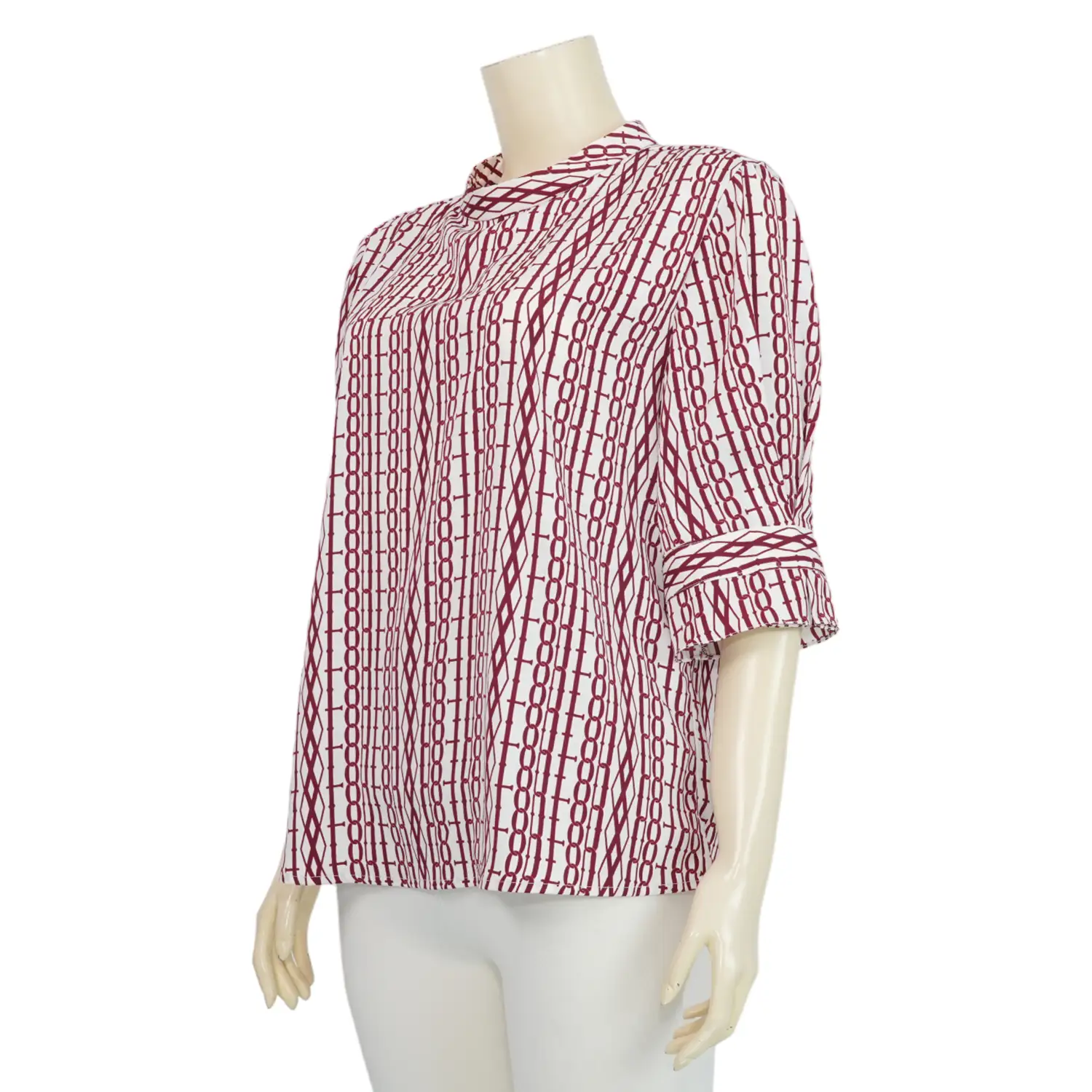 อะมิร่า เสื้อคอกลม แขนสั้น ปลายแขนจับจีบทวิสต์ - Image 2