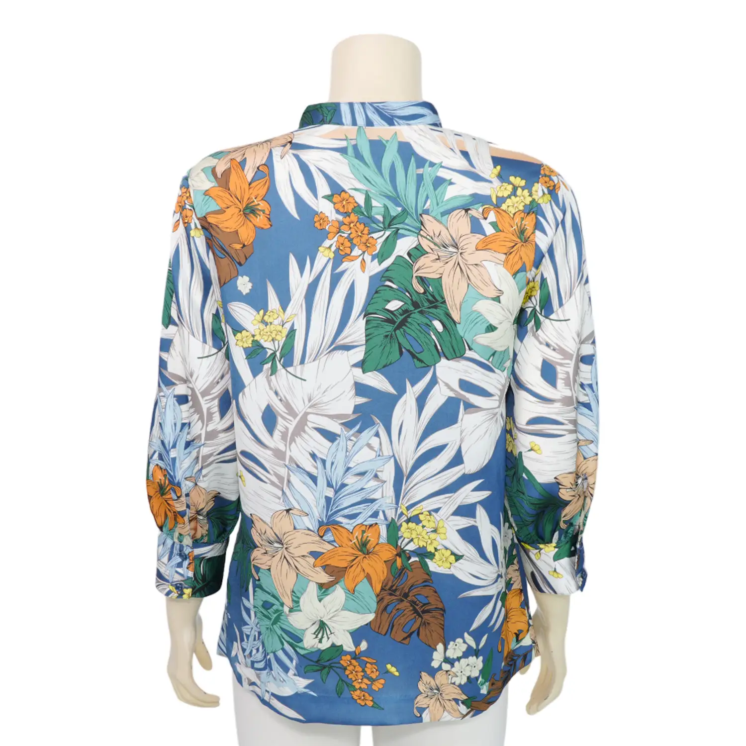 เบคกี้ รัสเซล เสื้อคอตั้ง แขนพอง ลายฟลอรัล - Image 3