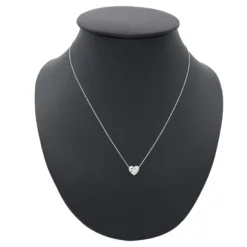 จี้พร้อมสร้อยคอทองขาว18K ประดับเพชร - Image 2