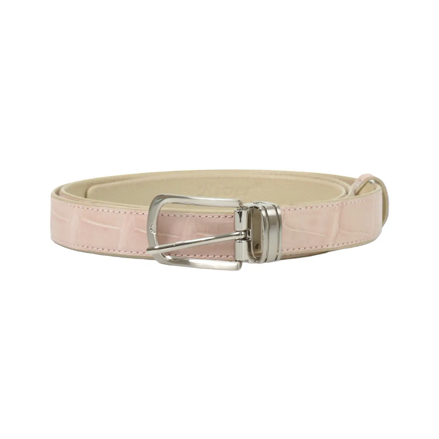 รีเวอร์ เข็มขัดหนังท้องจระเข้ Lady Croc Belt - Image 2