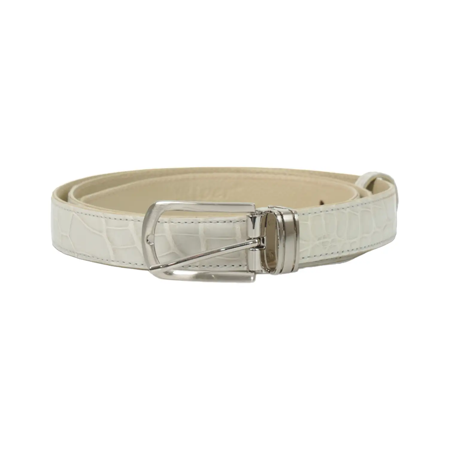 รีเวอร์ เข็มขัดหนังท้องจระเข้ Lady Croc Belt - Image 3
