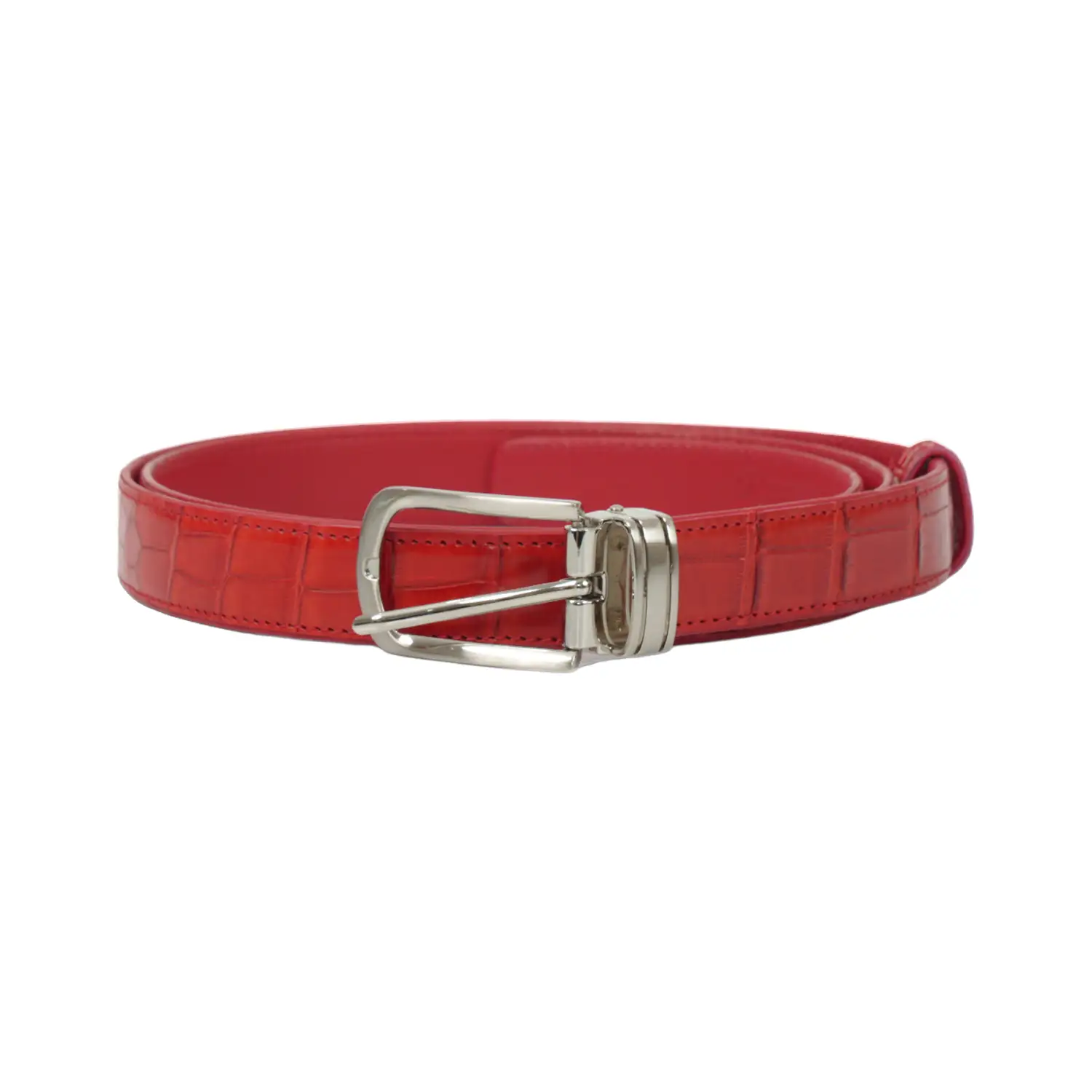 รีเวอร์ เข็มขัดหนังท้องจระเข้ Lady Croc Belt - Image 4