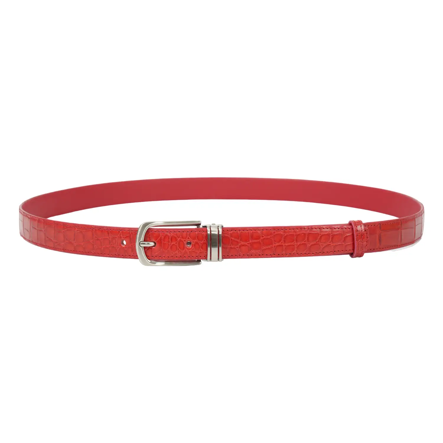 รีเวอร์ เข็มขัดหนังท้องจระเข้ Lady Croc Belt - Image 5