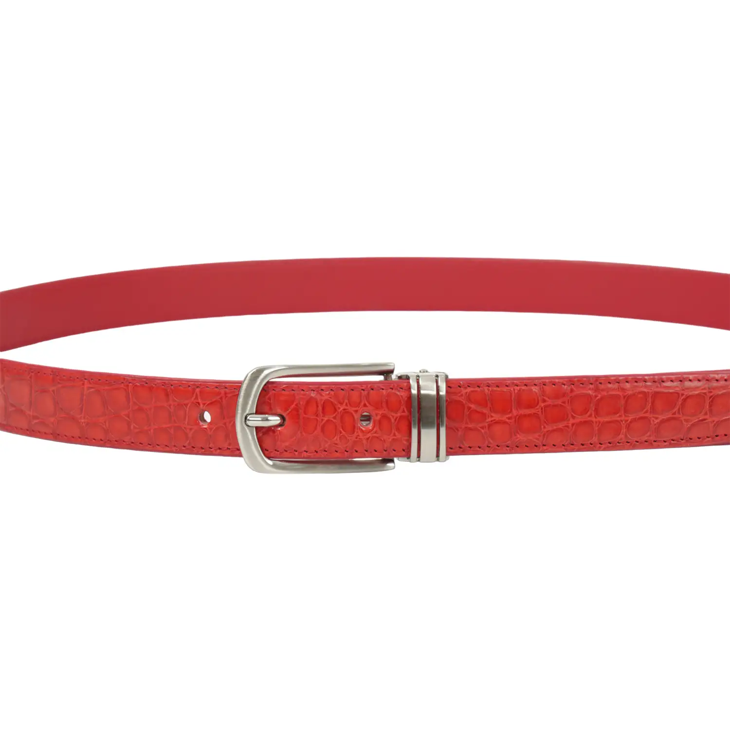 รีเวอร์ เข็มขัดหนังท้องจระเข้ Lady Croc Belt - Image 6