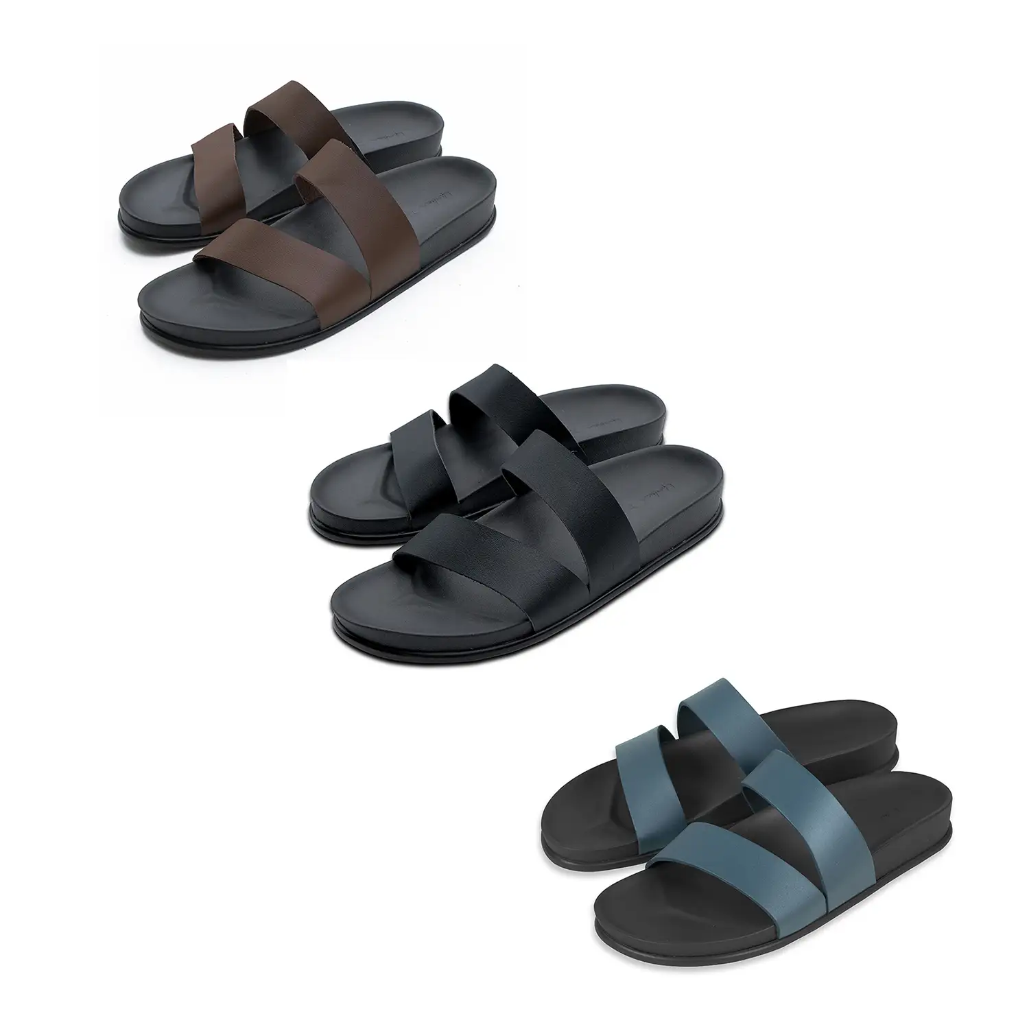 เออร์เบิร์น ทรูเปอร์ รองเท้าแตะหนังวัว รุ่น Original Trooper พื้นรองเท้าสีดำ (Unisex)