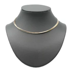 ชาริเตส สร้อยคอเงิน925 ชุบทอง18K ดีไซน์ 3 สี - Image 2