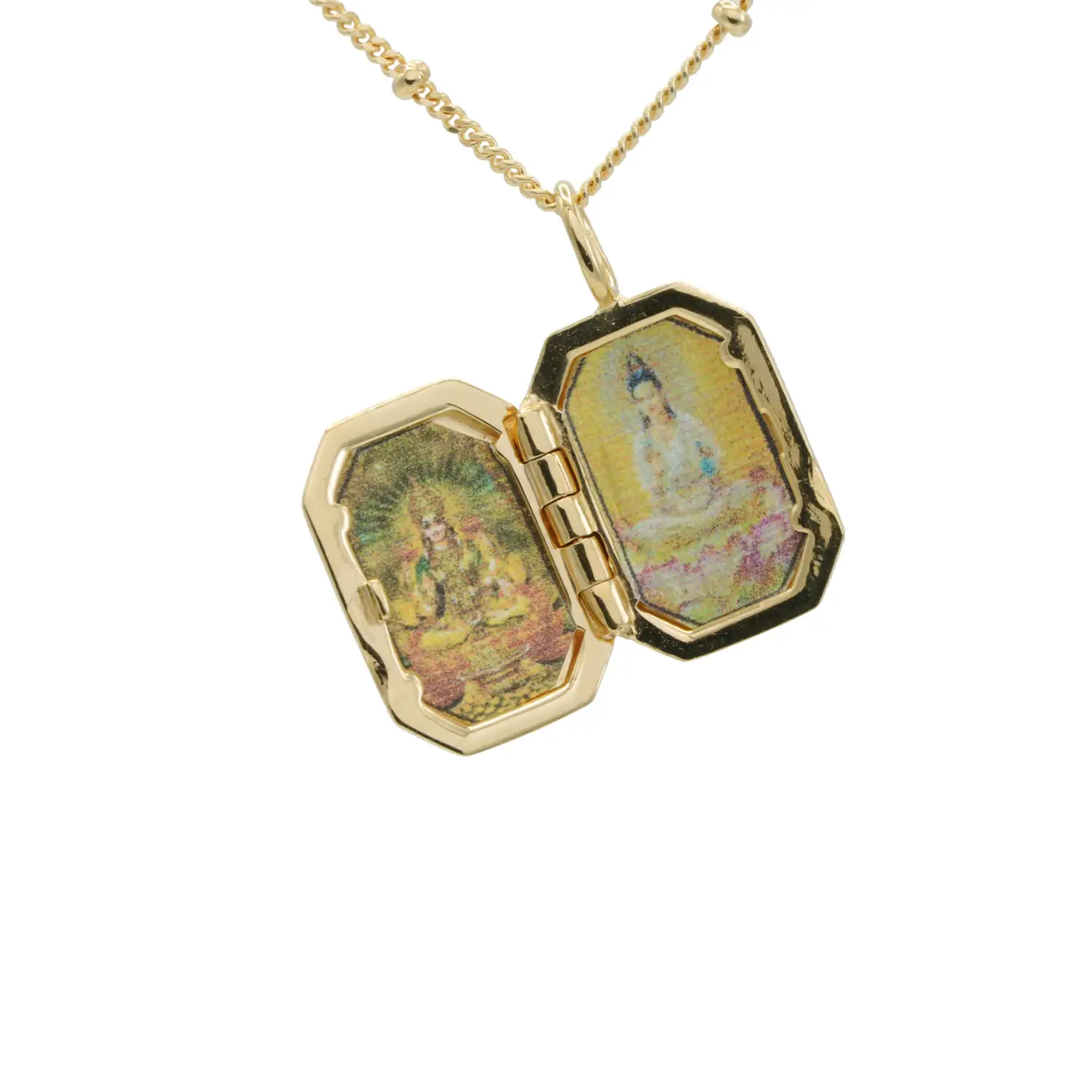 ชาริเตส ล็อกเก็ต ประดับเพชร ดีไซน์ The Star of Hope พร้อมสร้อยคอ เงิน925 ชุบทอง18K