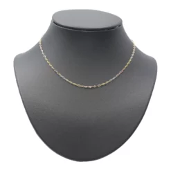 พี อะทีริเย่ สร้อยคอเงิน925 ชุบทอง18K  แบบสามกษัตริย์ ดีไซน์ Link Chain