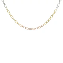 พี อะทีริเย่ สร้อยคอเงิน925 ชุบทอง18K แบบสามกษัตริย์ ดีไซน์ Link Chain - Image 2