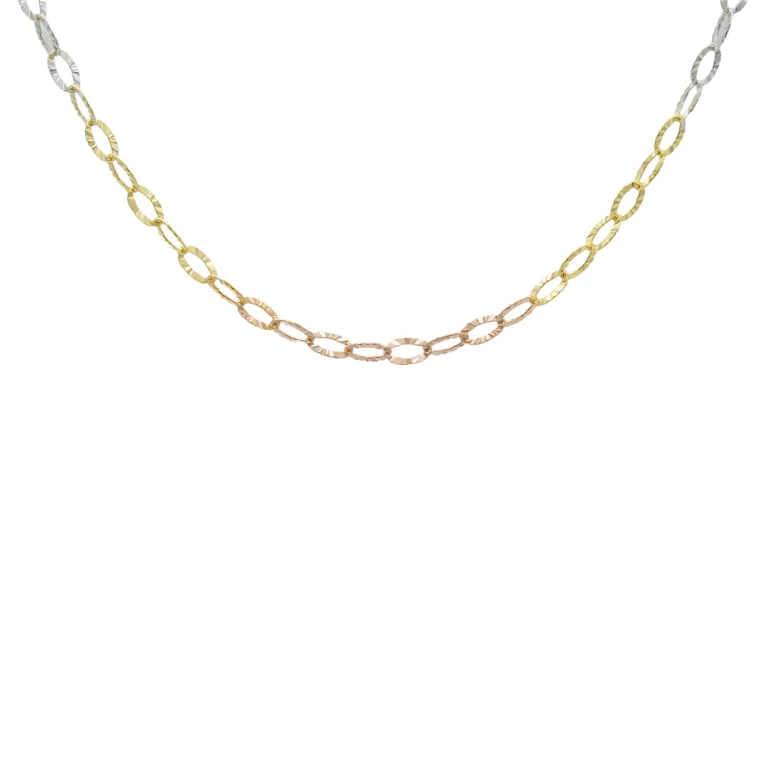 พี อะทีริเย่ สร้อยคอเงิน925 ชุบทอง18K แบบสามกษัตริย์ ดีไซน์ Link Chain - Image 2