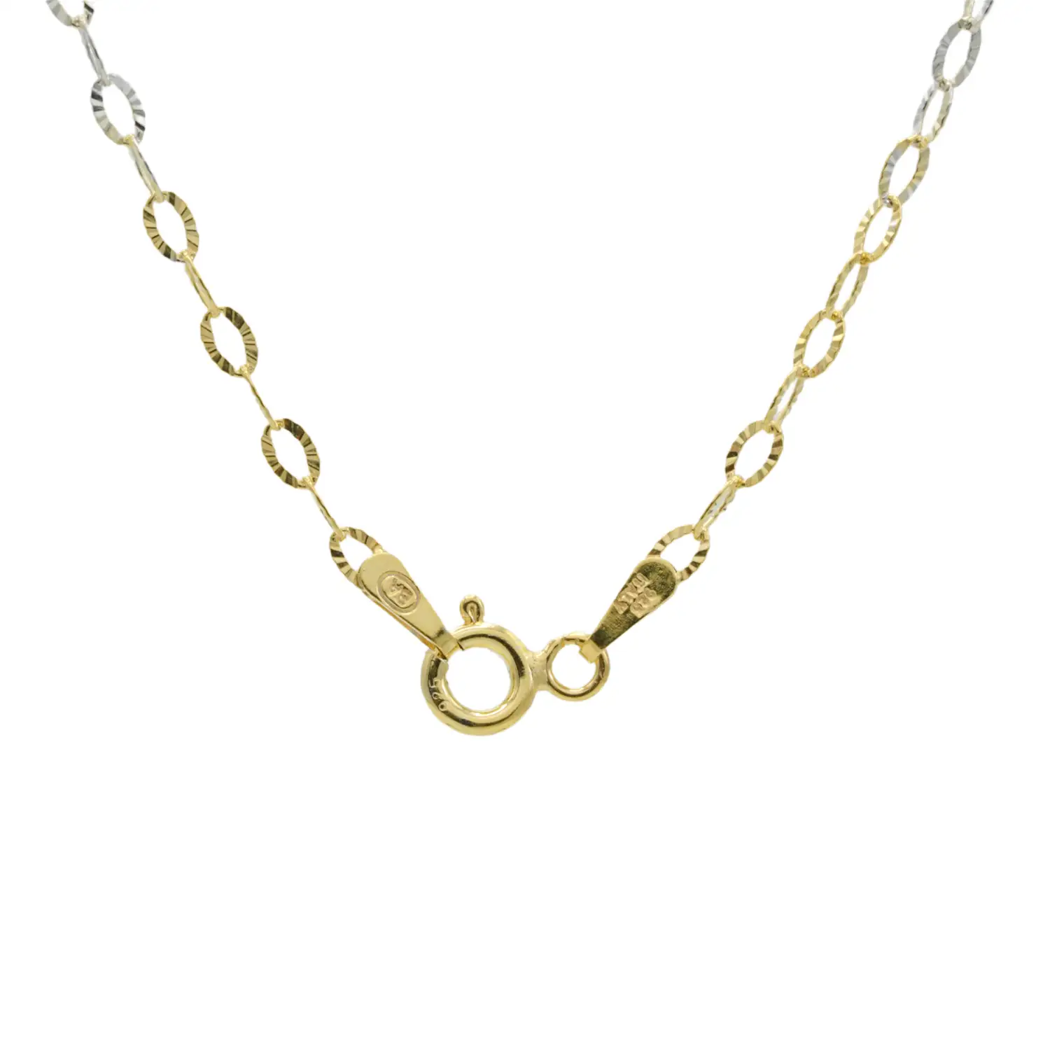 พี อะทีริเย่ สร้อยคอเงิน925 ชุบทอง18K แบบสามกษัตริย์ ดีไซน์ Link Chain - Image 3