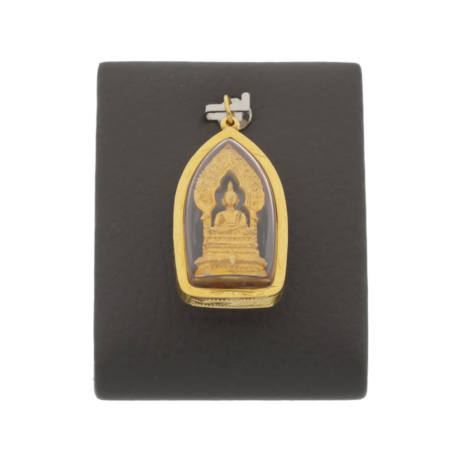 มันตรา และ นารา จี้พระนิรันตราย 150 ปี สถาปนาวัดราชประดิษฐ สถิตมหาสีมาราม เนื้อโลหะขัดเงา กรอบทอง18K - Image 3