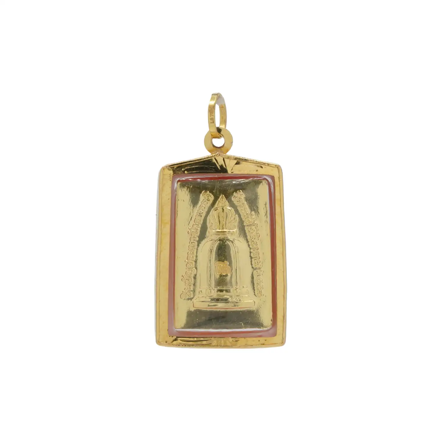 มันตรา และ นารา จี้พระสมเด็จ (พิมพ์คะแนนจิ๋ว) รุ่น ชินบัญชรมหาจักรพรรดิ ปี 2557 เนื้อทองแดง กรอบทอง18K - Image 2
