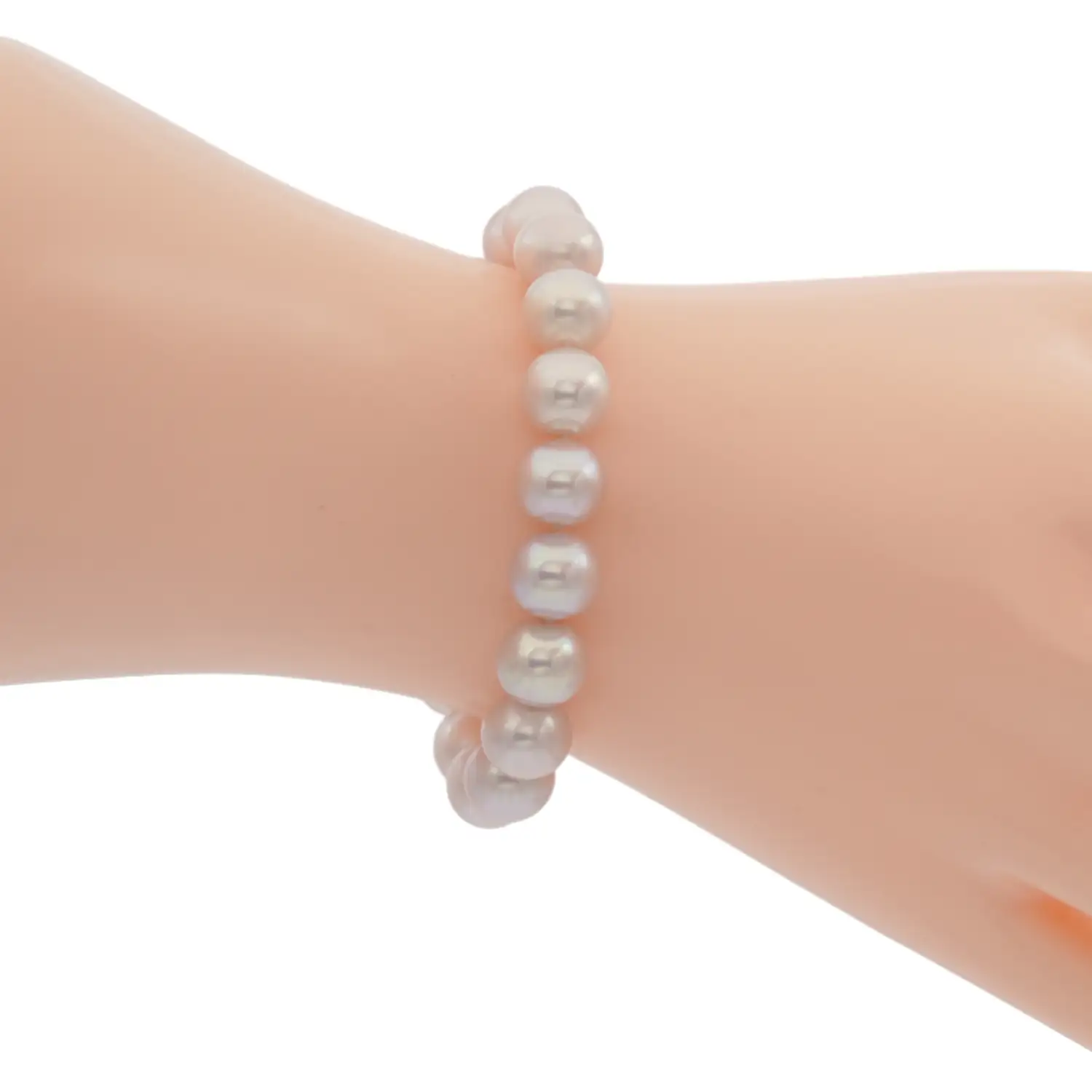 เม็ง เฮง ไข่มุก เซตสร้อยคอ และสร้อยข้อมือ มุกน้ำจืดสีชมพู - Image 6