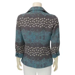 มิกิโกะ เสื้อเชิ้ตแขน 4 ส่วน สีเทาเข้ม - Image 3