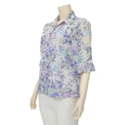 มิกิโกะ เสื้อเชิ้ตแขน 3 ส่วน ลายฟลอรัล - Image 2