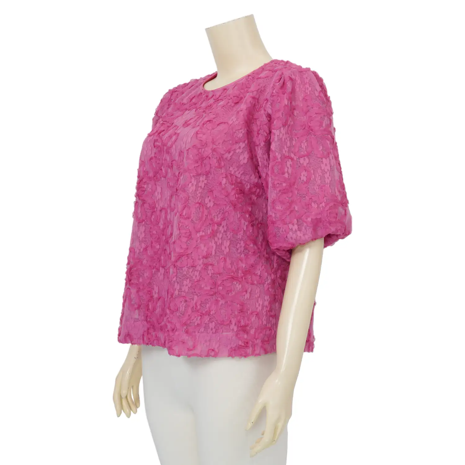 เบคกี้ รัสเซล เสื้อคอกลม แขนพอง ผ้าลูกไม้ - Image 4