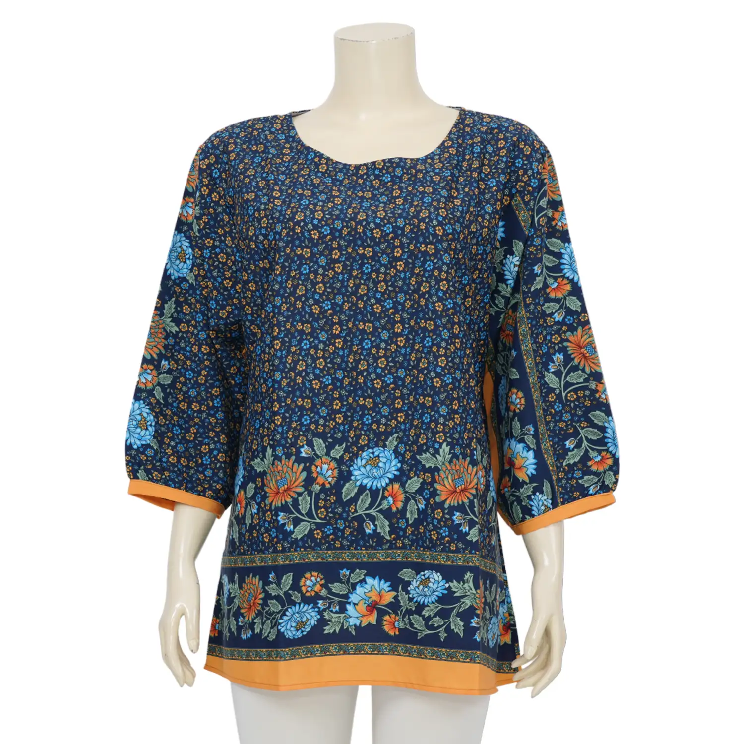 จิณณ์ณิชา ซิกเนเจอร์ เสื้อเบลาส์คอกลม แขนยาว ลาย Garden - Image 2