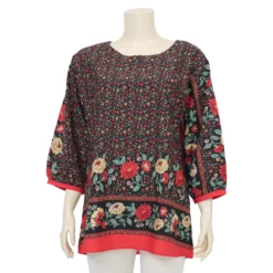 จิณณ์ณิชา ซิกเนเจอร์ เสื้อเบลาส์คอกลม แขนยาว ลาย Garden - Image 3