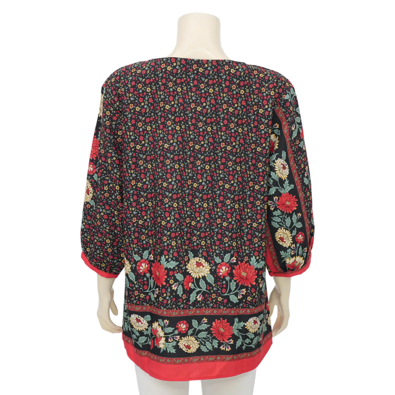 จิณณ์ณิชา ซิกเนเจอร์ เสื้อเบลาส์คอกลม แขนยาว ลาย Garden - Image 5